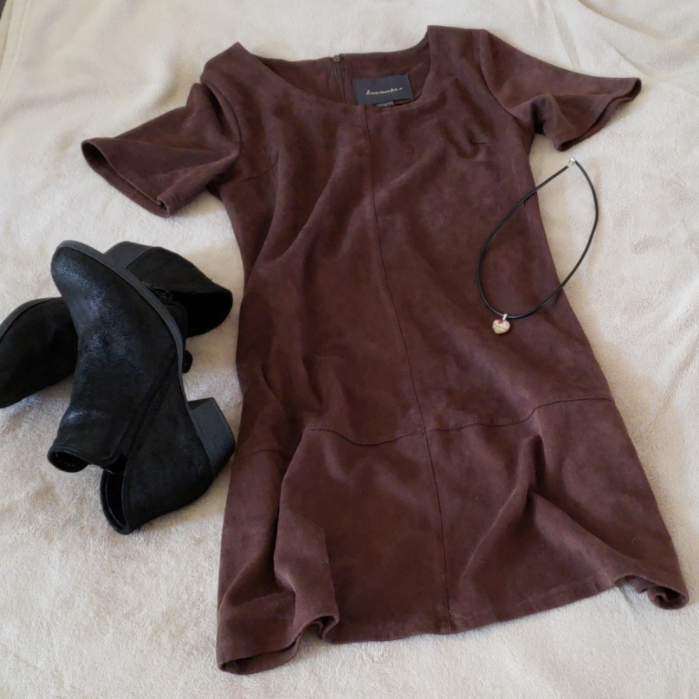 NWOT Faux Suede Dress